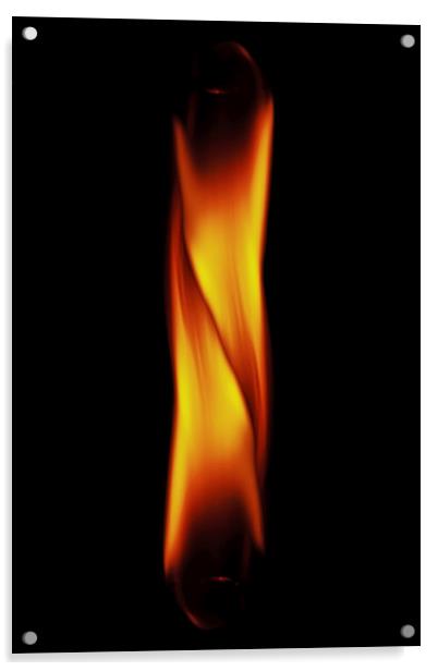 Two flames Acrylic by Doug McRae