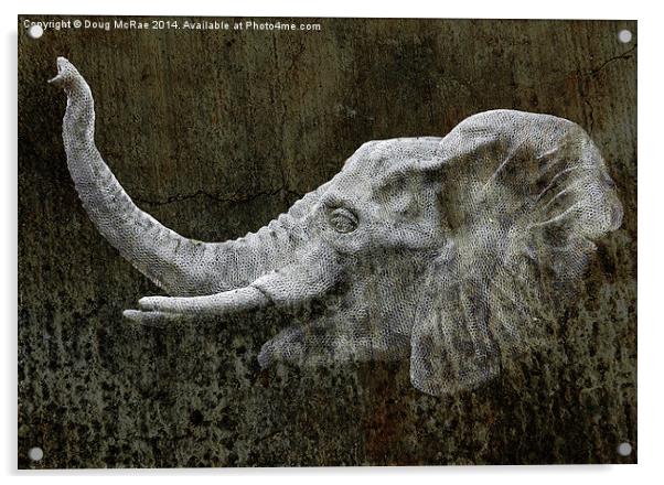  elephant Acrylic by Doug McRae