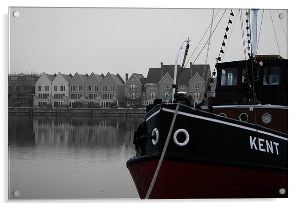 Tug boat Acrylic by Doug McRae