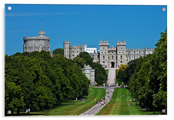 Windsor castle Acrylic by Doug McRae