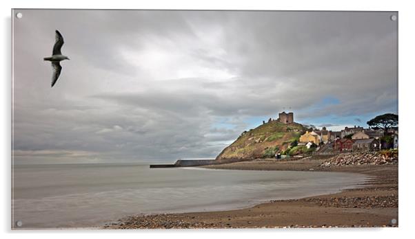 Criccieth's Castle Acrylic by Sandi-Cockayne ADPS