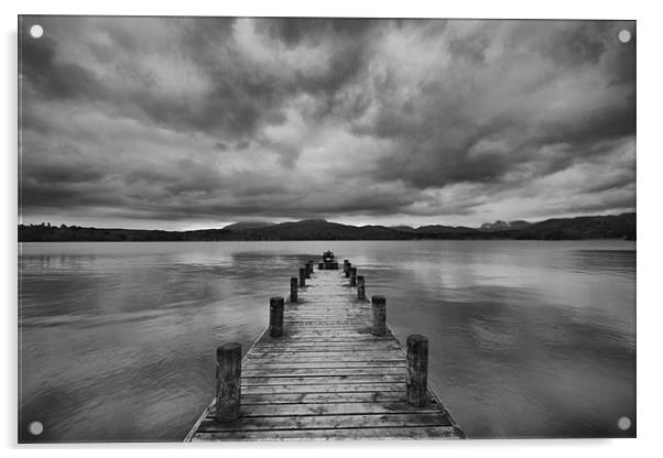 Wooden Jetty at Windermere Acrylic by Sandi-Cockayne ADPS