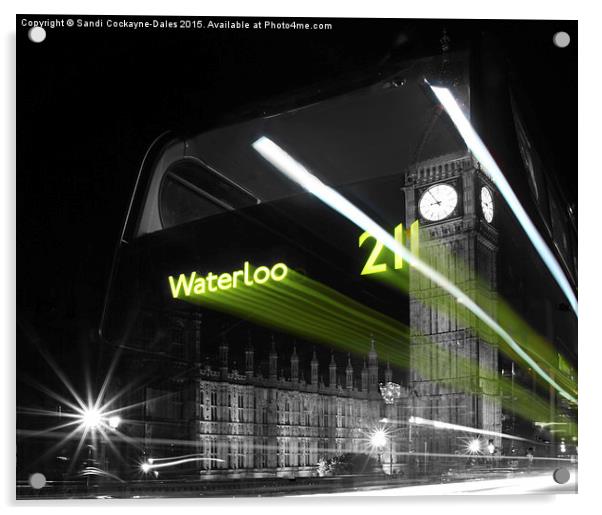  Waterloo 211 Ghost Bus Acrylic by Sandi-Cockayne ADPS