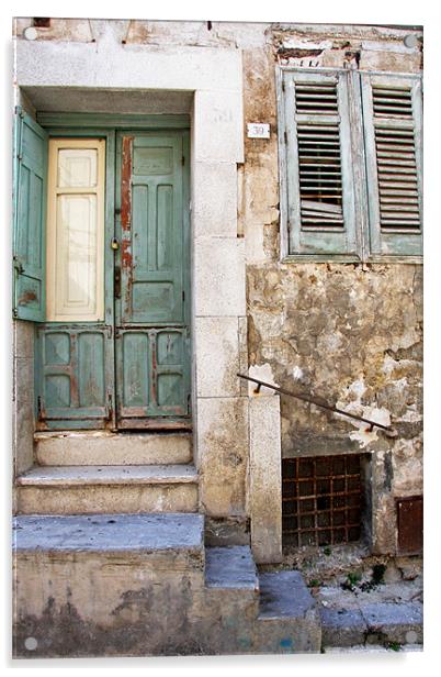 Old Sicilian House Acrylic by piera catalano