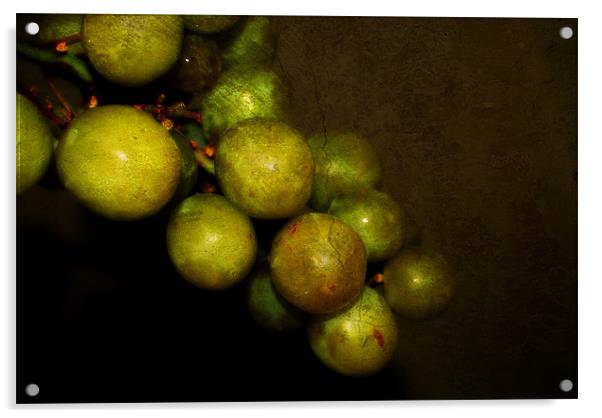 Grape Bunch. Acrylic by Rosanna Zavanaiu