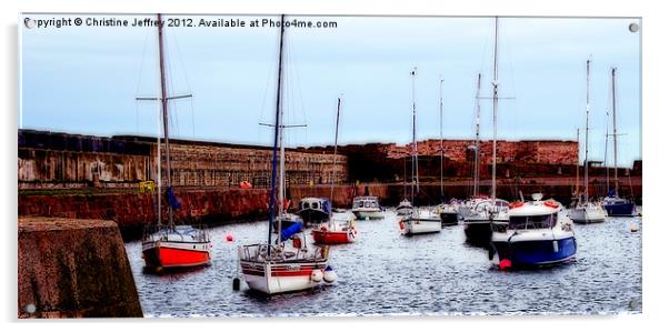 Dunbar Victoria Harbour Acrylic by Christine Jeffrey