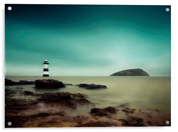  Penmon Lighthouse, Anglesey, Wales Acrylic by Jennifer Mannion