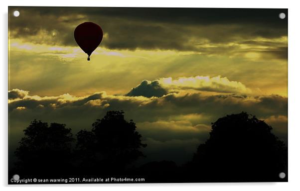 Hot air balloon Acrylic by Sean Wareing