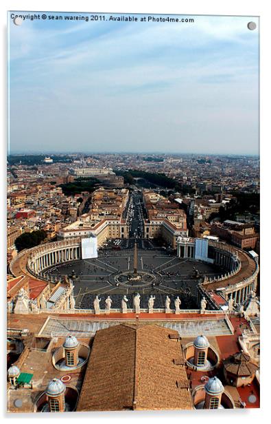 Saint Peters square Acrylic by Sean Wareing