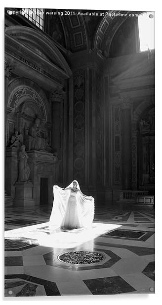 Angel bride Acrylic by Sean Wareing