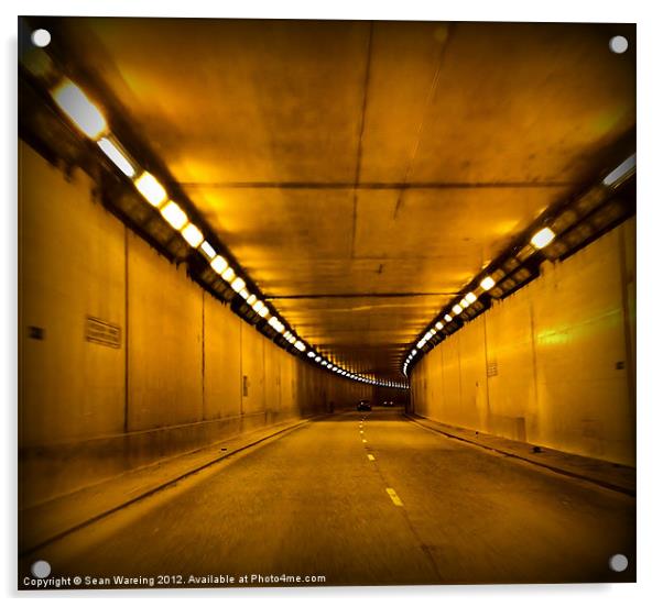 Airport tunnel Acrylic by Sean Wareing