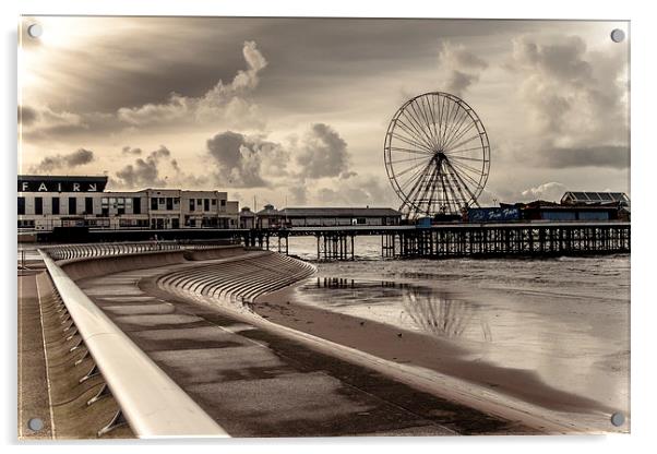 Central Pier Acrylic by Sean Wareing