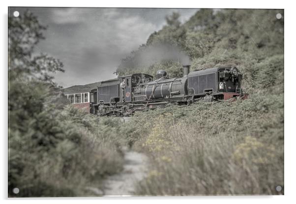 Welsh Steam Acrylic by Sean Wareing