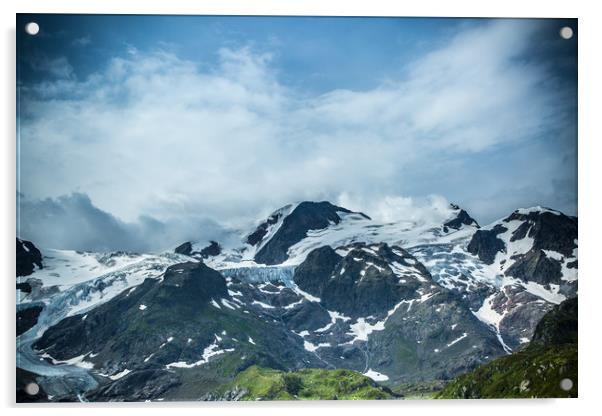 The Swiss Alps #3 Acrylic by Sean Wareing