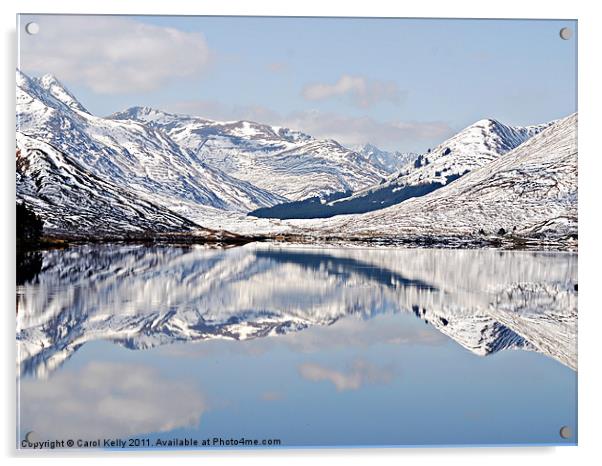 Winter Reflections Acrylic by Carol Kelly 