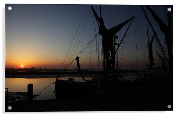 Sunrise on Blackwater Estuary Acrylic by peter tachauer