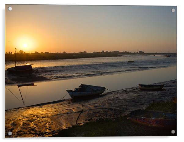 Maldon Sunrise Acrylic by peter tachauer