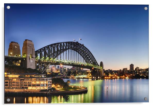  Sydney Harbour Bridge Acrylic by peter tachauer