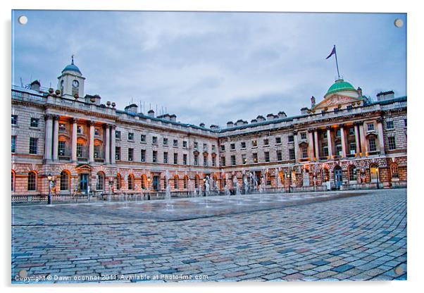 Somerset House Acrylic by Dawn O'Connor