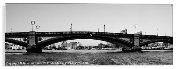 Battersea Bridge, London Acrylic by Dawn O'Connor