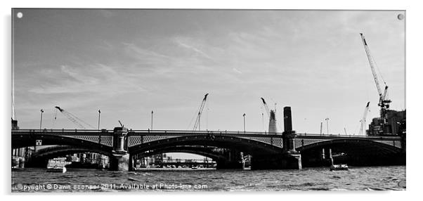 Blackfriars Bridge Acrylic by Dawn O'Connor