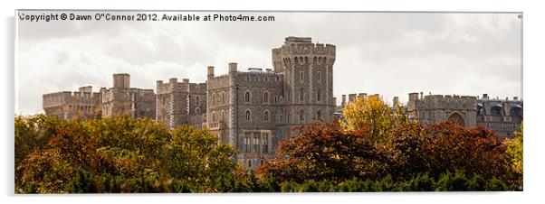 Windsor Castle Acrylic by Dawn O'Connor