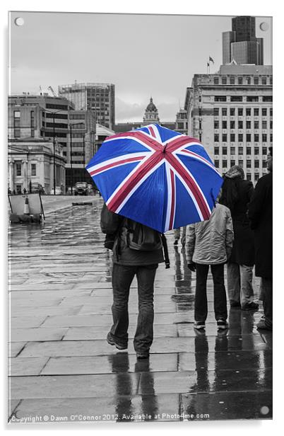 British Weather Acrylic by Dawn O'Connor