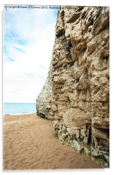 Botany Bay Thanet Kent Acrylic by Dawn O'Connor