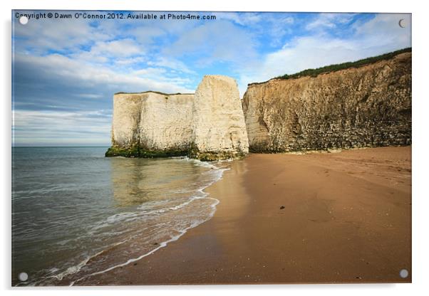 Botany Bay Thanet Kent Acrylic by Dawn O'Connor