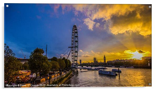 Westminster Sunbeams Acrylic by Dawn O'Connor