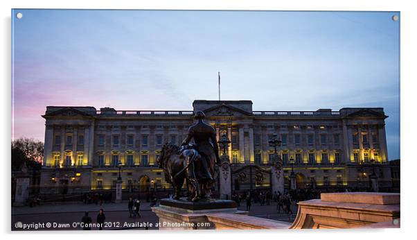 Buckingham Palace Acrylic by Dawn O'Connor