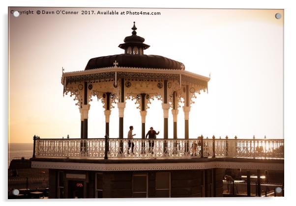 Brighton Bandstand at Sunset Acrylic by Dawn O'Connor