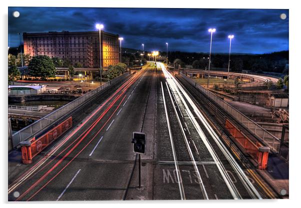 Brunel docks Acrylic by alex williams