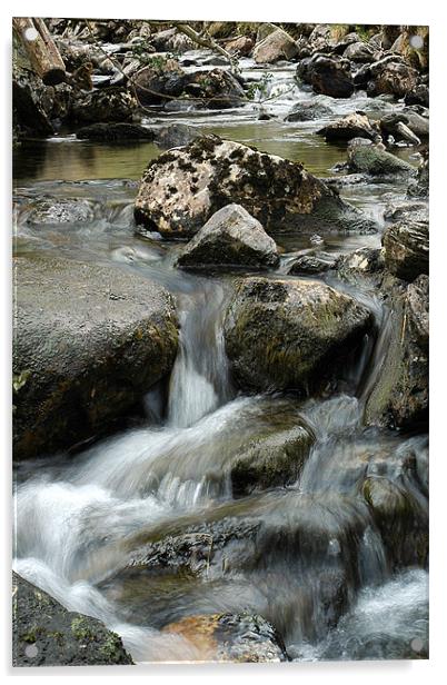 Welsh water Acrylic by Graham Piper