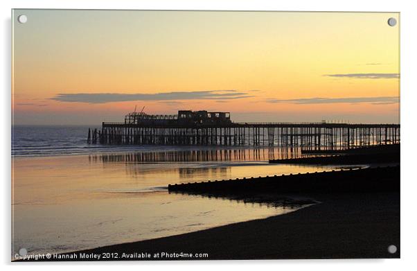 Hastings Pier Acrylic by Hannah Morley