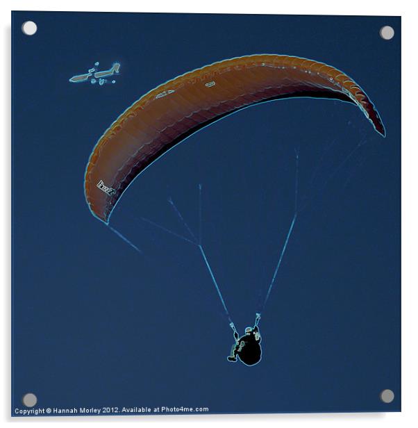 Paragliding Acrylic by Hannah Morley