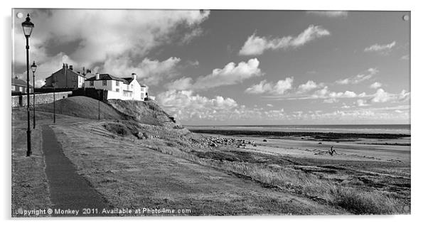 Seascale beach Acrylic by Anthony Michael 