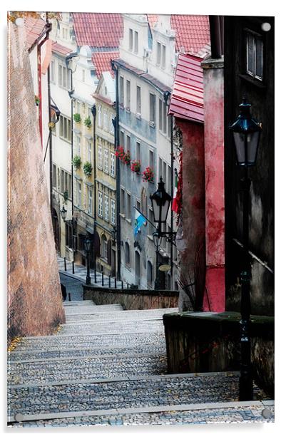 Bohemian Stairway Acrylic by Adam Lucas