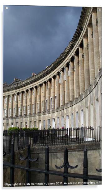 Bath Royal Crescent Acrylic by Sarah Harrington-James