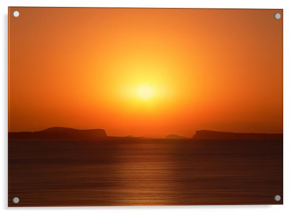Ibiza Sunset Acrylic by Sam Smith