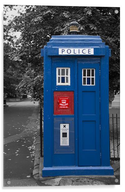 Tardis Acrylic by Sam Smith