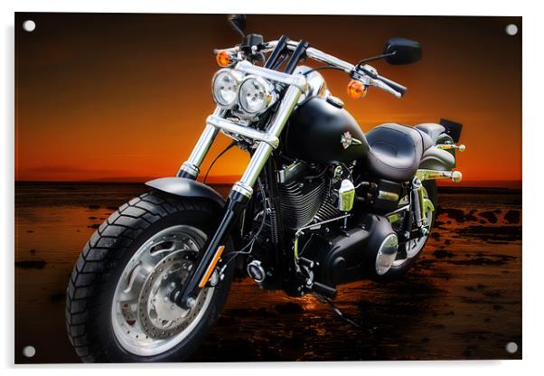 Harley-Davidson Acrylic by Sam Smith