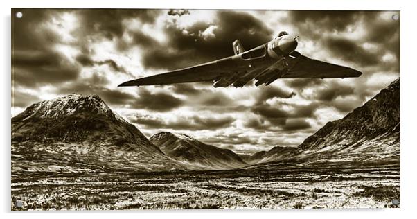 Avro Vulcan Training Acrylic by Sam Smith