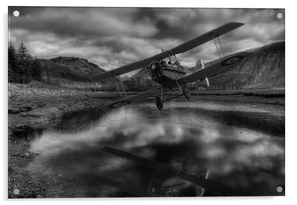 Flying through the glens Acrylic by Sam Smith