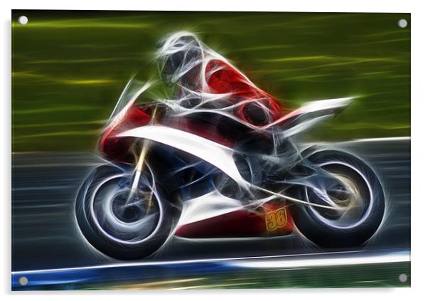 Motorbike Acrylic by Sam Smith