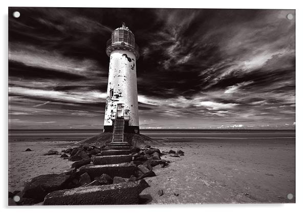 Talacre Lighthouse 3 Acrylic by colin ashworth
