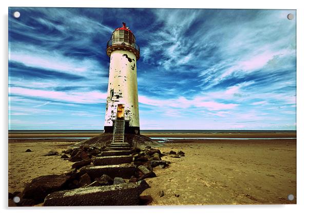 Talacre Lighthouse 4 Acrylic by colin ashworth