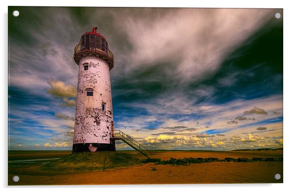 Talacre Lighthouse 5 Acrylic by colin ashworth