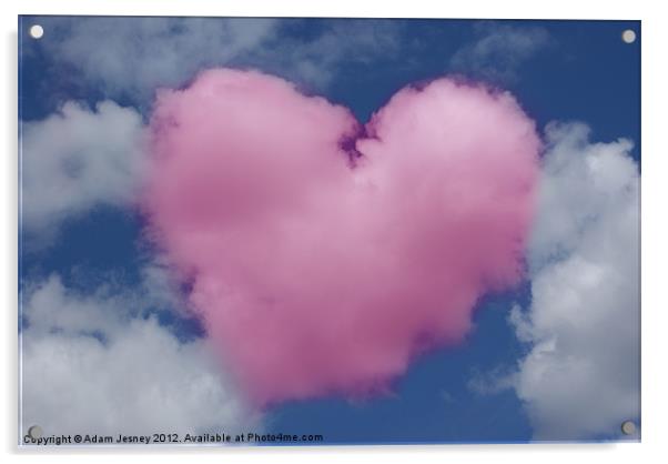 Heart Cloud Acrylic by Adam Jesney