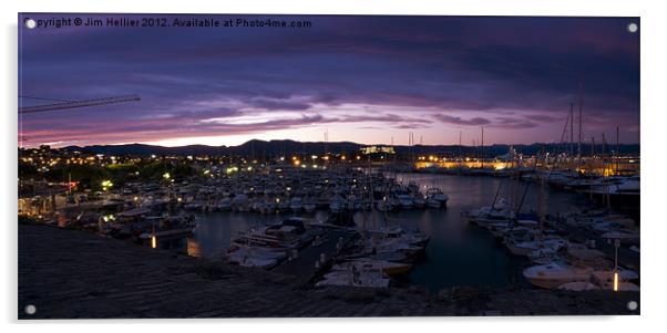 Port of Antibes Acrylic by Jim Hellier